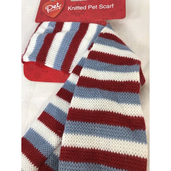 Dog Scarf Knitted Pet Cat Stylish Winter Christmas - Picture 2 of 5